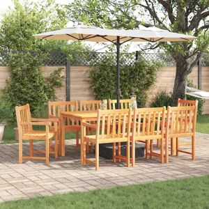 vidaXL Garten Essgruppe 9 pcs Braun Massivholz Akazie vidaXL Garten Essgruppe 9 pcs Braun Massivholz Akazie
