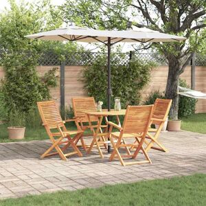 vidaXL Garten Essgruppe 5 pcs Braun Massivholz Akazie vidaXL Garten Essgruppe 5 pcs Braun Massivholz Akazie
