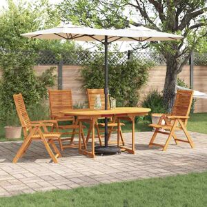 vidaXL Garten Essgruppe 5 pcs Braun Massivholz Akazie vidaXL Garten Essgruppe 5 pcs Braun Massivholz Akazie