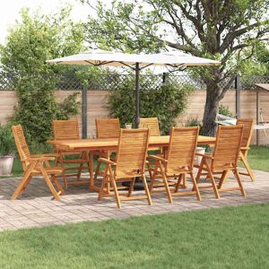 vidaXL Garten Essgruppe 9 pcs Braun Massivholz Akazie vidaXL Garten Essgruppe 9 pcs Braun Massivholz Akazie