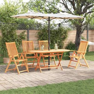 vidaXL Garten Essgruppe 5 pcs Braun Massivholz Akazie vidaXL Garten Essgruppe 5 pcs Braun Massivholz Akazie