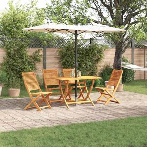 vidaXL Garten Essgruppe 5 pcs Braun Massivholz Akazie vidaXL Garten Essgruppe 5 pcs Braun Massivholz Akazie