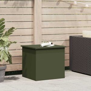 vidaXL Außenlagerbox Olive Grün 55 x 50,5 x 50 cm Stahl vidaXL Außenlagerbox Olive Grün 55 x 50,5 x 50 cm Stahl