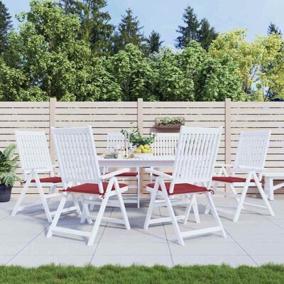 vidaXL Gartenstuhl-Kissen 6 Stk. Weinrot 40x40x3 cm Oxford-Gewebe vidaXL Gartenstuhl-Kissen 6 Stk. Weinrot 40x40x3 cm Oxford-Gewebe