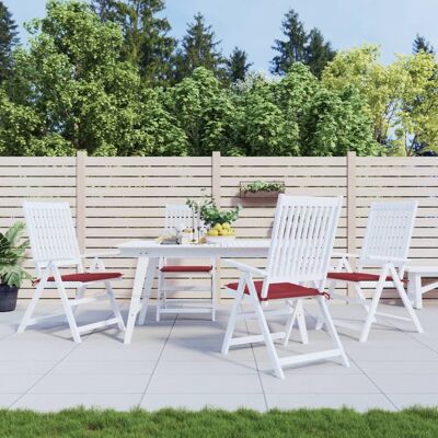 vidaXL Gartenstuhl-Kissen 4 Stk. Weinrot 50x50x4 cm Oxford-Gewebe vidaXL Gartenstuhl-Kissen 4 Stk. Weinrot 50x50x4 cm Oxford-Gewebe