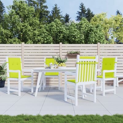 vidaXL Gartenstuhlauflagen für Niedriglehner 4Stk Knallgrün 100x50x3cm vidaXL Gartenstuhlauflagen für Niedriglehner 4Stk Knallgrün 100x50x3cm