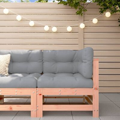 vidaXL Ecksofa mit Kissen Massivholz Douglasie vidaXL Ecksofa mit Kissen Massivholz Douglasie