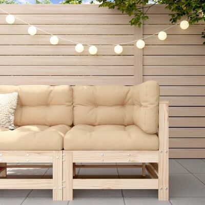 vidaXL Garten-Ecksofa Massivholz Kiefer vidaXL Garten-Ecksofa Massivholz Kiefer