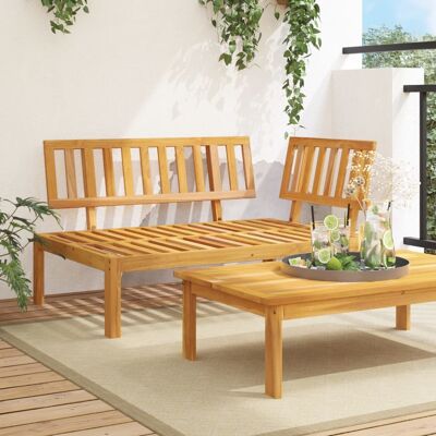vidaXL Garten-Ecksofa aus Paletten Massivholz Akazie vidaXL Garten-Ecksofa aus Paletten Massivholz Akazie