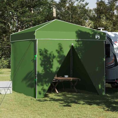 vidaXL Pavillon-Zelt Grün 243 x 243 x 251 cm Stoff vidaXL Pavillon-Zelt Grün 243 x 243 x 251 cm Stoff