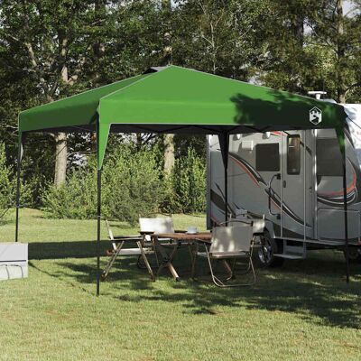 vidaXL Pavillon-Zelt Grün 290 x 290 x 251 cm Stoff vidaXL Pavillon-Zelt Grün 290 x 290 x 251 cm Stoff