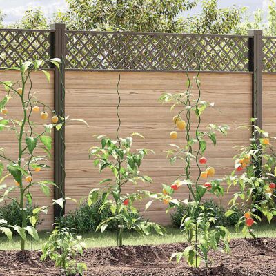 vidaXL Stahl-Gartenpflanzenstütze - 150 cm Hoch für Kletterpflanzen - Gartenzubehör vidaXL Stahl-Gartenpflanzenstütze - 150 cm Hoch für Kletterpflanzen - Gartenzubehör