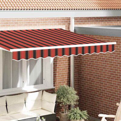 vidaXL Markisenschürzen-Ersatz Orange / Schwarz / Gelb 2,5 m Polyester vidaXL Markisenschürzen-Ersatz Orange / Schwarz / Gelb 2,5 m Polyester