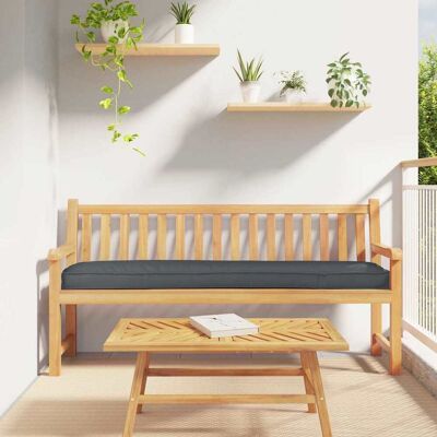 Vidaxl Anthrazit 200x40x8 cm Wasserfester Bankkissen Vidaxl Anthrazit 200x40x8 cm Wasserfester Bankkissen