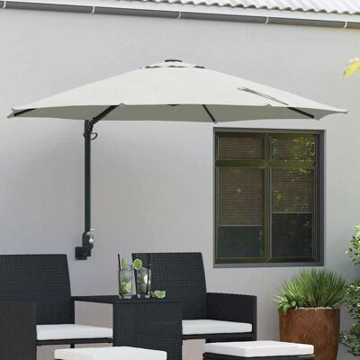 vidaXL Garten-Sonnenschirm Sand 248 x 248 x 148 cm Polyester und Stahl vidaXL Garten-Sonnenschirm Sand 248 x 248 x 148 cm Polyester und Stahl