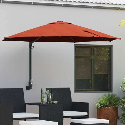 vidaXL Garten-Sonnenschirm Terrakotta 248 x 248 x 148 cm vidaXL Garten-Sonnenschirm Terrakotta 248 x 248 x 148 cm