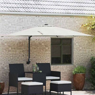 vidaXL Garten-Sonnenschirm Sand 248,5 x 247,5 x 160 cm vidaXL Garten-Sonnenschirm Sand 248,5 x 247,5 x 160 cm