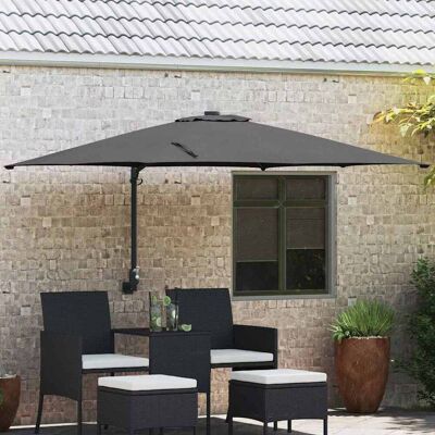 vidaXL Garten-Sonnenschirm Anthrazit 248,5 x 247,5 x 160 cm vidaXL Garten-Sonnenschirm Anthrazit 248,5 x 247,5 x 160 cm
