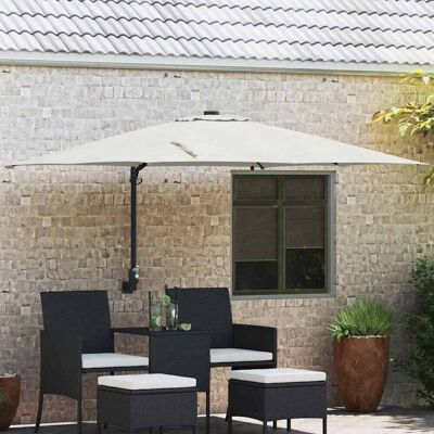 vidaXL Garten-Sonnenschirm Sand 248,5 x 247,5 x 160 cm vidaXL Garten-Sonnenschirm Sand 248,5 x 247,5 x 160 cm