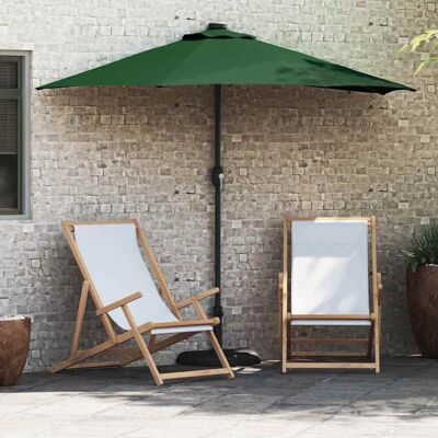vidaXL Garten-Sonnenschirm Grün 294 x 150 x 223 cm Polyester und Stahl vidaXL Garten-Sonnenschirm Grün 294 x 150 x 223 cm Polyester und Stahl