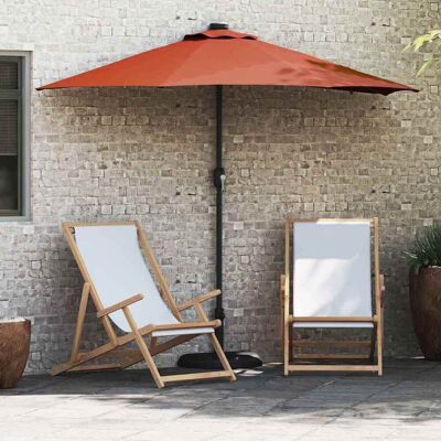 vidaXL Garten-Sonnenschirm Terrakotta 294 x 150 x 223 cm vidaXL Garten-Sonnenschirm Terrakotta 294 x 150 x 223 cm