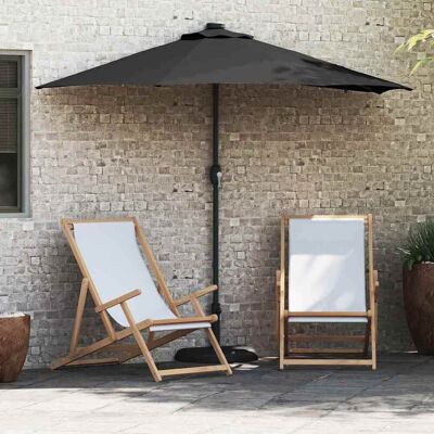 vidaXL Garten-Sonnenschirm Schwarz 294 x 150 x 223 cm vidaXL Garten-Sonnenschirm Schwarz 294 x 150 x 223 cm
