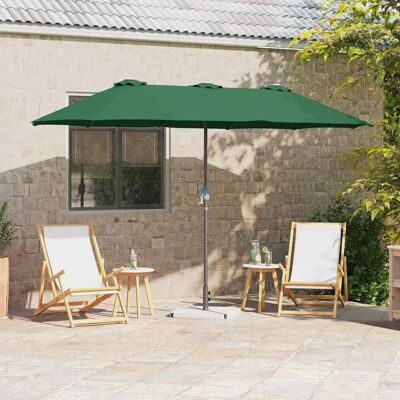 vidaXL Garten-Sonnenschirm Grün 370 x 197 x 239 cm vidaXL Garten-Sonnenschirm Grün 370 x 197 x 239 cm