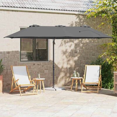 vidaXL Sonnenschirm Anthrazit 372 x 198 x 243 cm vidaXL Sonnenschirm Anthrazit 372 x 198 x 243 cm
