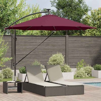 vidaXL Sonnenschirm Bordeauxrot 294 x 294 x 248 cm vidaXL Sonnenschirm Bordeauxrot 294 x 294 x 248 cm