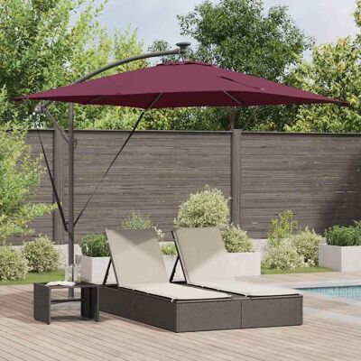 vidaXL Sonnenschirm Bordeauxrot 249 x 249 x 250 cm vidaXL Sonnenschirm Bordeauxrot 249 x 249 x 250 cm