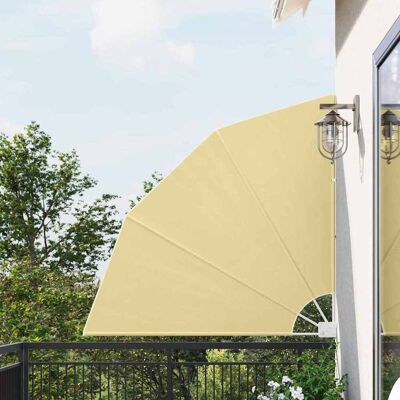 vidaXL Balkon Sichtschutz 140 x 140 cm Polyester Sand vidaXL Balkon Sichtschutz 140 x 140 cm Polyester Sand