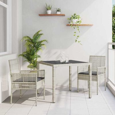 Vidaxl Gartentisch-Set 3-teilig Modern Gartenmöbel Vidaxl Gartentisch-Set 3-teilig Modern Gartenmöbel