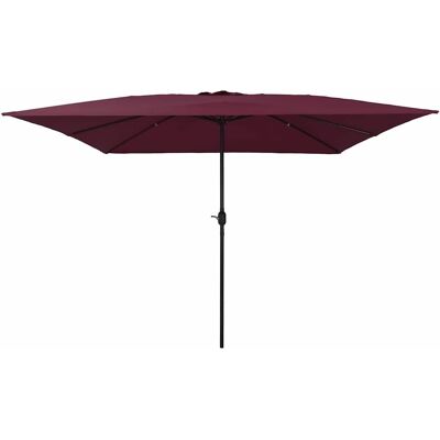 VIDAXL Quadratischer Gartenschirm 295x245 cm Bordeaux-Rot - Sonnenschirm VIDAXL Quadratischer Gartenschirm 295x245 cm Bordeaux-Rot - Sonnenschirm