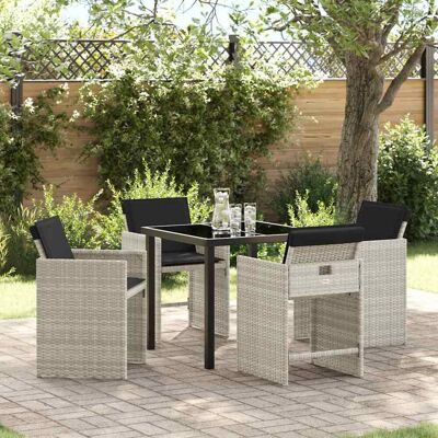 Vidaxl Gartentischset - 5-teilig Modern Wetterbeständiger Gartenmöbel Vidaxl Gartentischset - 5-teilig Modern Wetterbeständiger Gartenmöbel