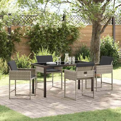 Vidaxl - 5pc PE Rattan-Set - Rechteckig - 4p - Garten-Set Vidaxl - 5pc PE Rattan-Set - Rechteckig - 4p - Garten-Set