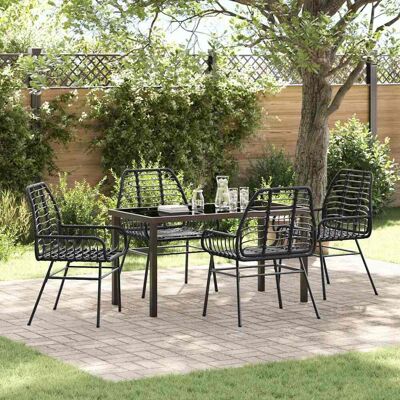 Vidaxl - Garten 5er-Poly-Rattan-Set - Gartenset Vidaxl - Garten 5er-Poly-Rattan-Set - Gartenset