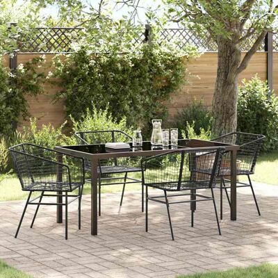 Gen - 5P PolyRattan - Schwarz - Poly Rattan - Outdoor set Gen - 5P PolyRattan - Schwarz - Poly Rattan - Outdoor set