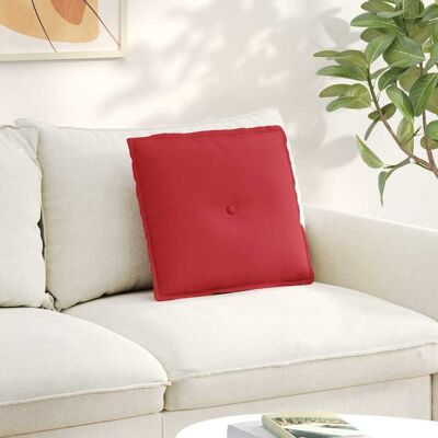 vidaXL Rücken Kissen Rot 50 x 19 x 45 cm Stoff vidaXL Rücken Kissen Rot 50 x 19 x 45 cm Stoff