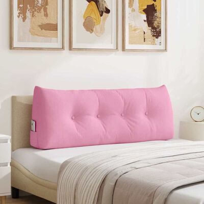 vidaXL Rücken Kissen Rosa 120 x 24 x 50 cm Stoff vidaXL Rücken Kissen Rosa 120 x 24 x 50 cm Stoff