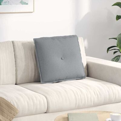 vidaXL Rücken Kissen Hellgrau 50 x 19 x 45 cm Stoff vidaXL Rücken Kissen Hellgrau 50 x 19 x 45 cm Stoff