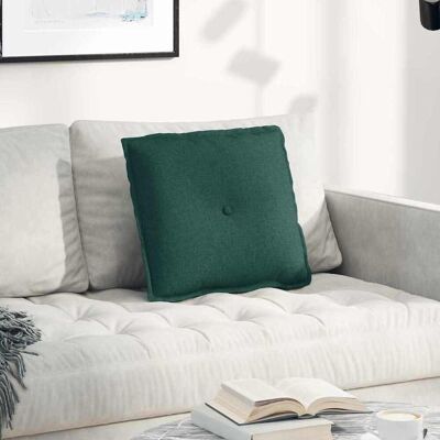 vidaXL Rücken Kissen Dunkelgrün 50 x 19 x 45 cm Stoff vidaXL Rücken Kissen Dunkelgrün 50 x 19 x 45 cm Stoff