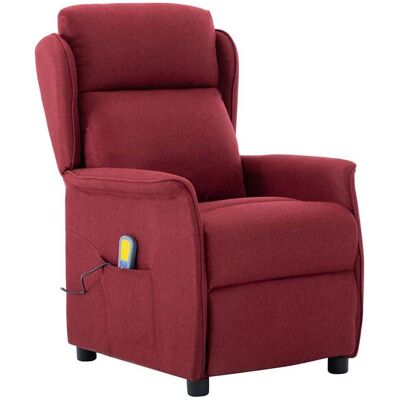 vidaXL Massagesessel mit Kissen Wein 93,5 x 67,5 x 101,5 cm Stoff vidaXL Massagesessel mit Kissen Wein 93,5 x 67,5 x 101,5 cm Stoff