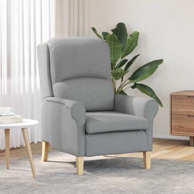 vidaXL Sessel Hellgrau Stoff vidaXL Sessel Hellgrau Stoff