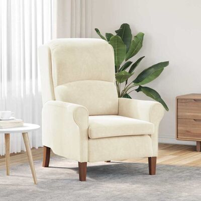 vidaXL Sessel Creme Samt vidaXL Sessel Creme Samt