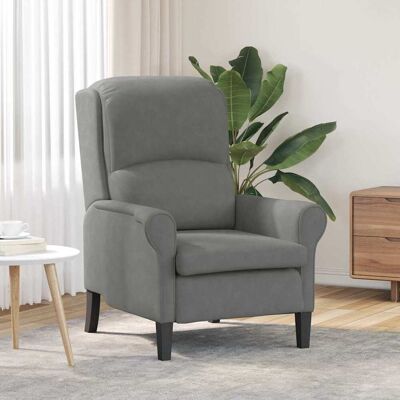 vidaXL Sessel Dunkelgrau 76 x 94 x 102 cm Mikrofaser vidaXL Sessel Dunkelgrau 76 x 94 x 102 cm Mikrofaser