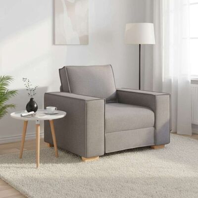vidaXL Sofa Stuhl Taupe 60 cm Stoff vidaXL Sofa Stuhl Taupe 60 cm Stoff