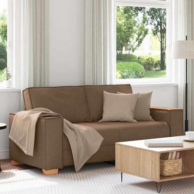 vidaXL 2-Sitzer Sofa Braun 140 cm Stoff vidaXL 2-Sitzer Sofa Braun 140 cm Stoff