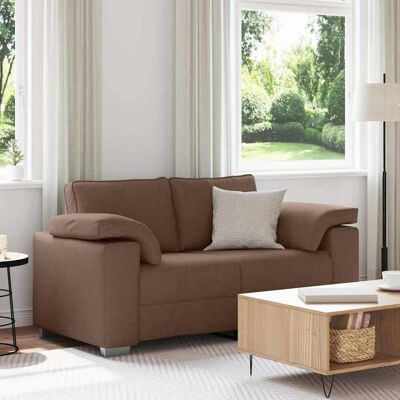 vidaXL Zweisitzer-Sofa Braun 160 cm Stoff vidaXL Zweisitzer-Sofa Braun 160 cm Stoff