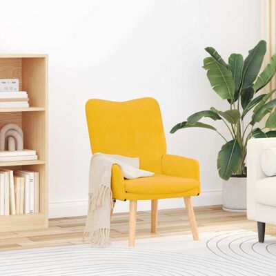 vidaXL Sessel Helles Gelb 63 x 67 x 94 cm Stoff vidaXL Sessel Helles Gelb 63 x 67 x 94 cm Stoff