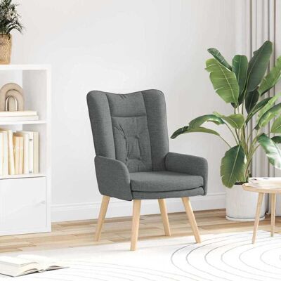 vidaXL Sessel Dunkelgrau 63 x 67 x 94 cm Stoff und Sperrholz vidaXL Sessel Dunkelgrau 63 x 67 x 94 cm Stoff und Sperrholz